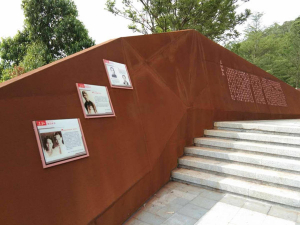 关岭耐候钢挡土墙